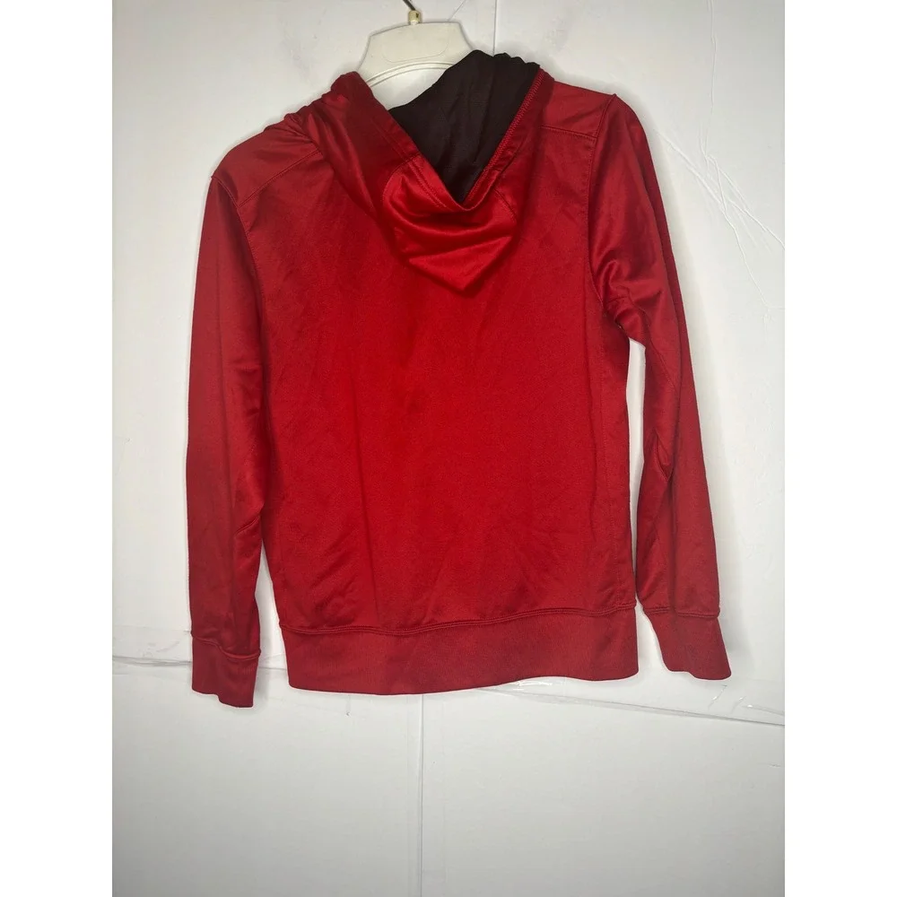 Nike‎ Therma-FIT Full Zip Hoodie Red Black Mens XL 716880-687 Sweatshirt